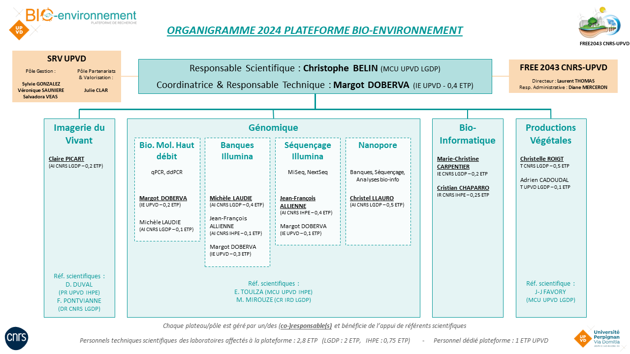 Organigramme BioEnv 2024